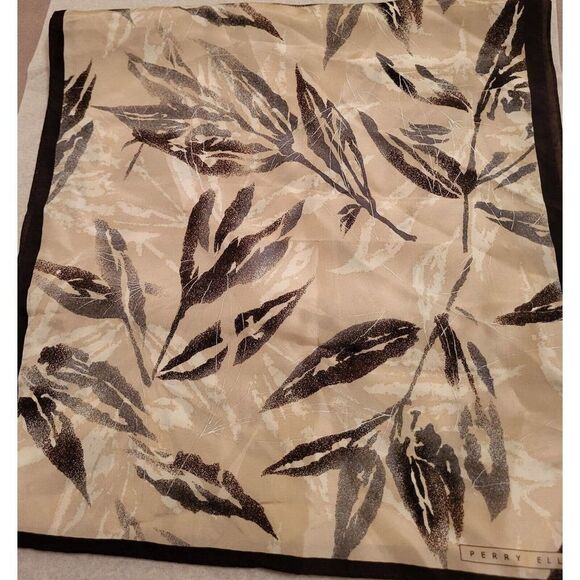 Perry Ellis Vintage SILK Rectangle Abstract Art Scarf. 57 inches long NWT - Picture 2 of 11